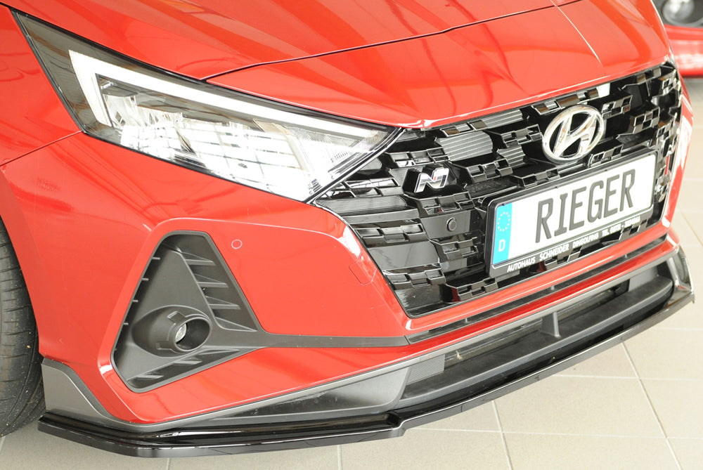 Hyundai i20 N  (BC3) Rieger Spoilerschwert für orig. Frontschürze, ABS, schwarz glänzend, 
inkl. Montagezubehör, ABE