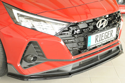 Hyundai i20 N  (BC3) Rieger Spoilerschwert für orig. Frontschürze, ABS, schwarz glänzend, 
inkl. Montagezubehör, ABE