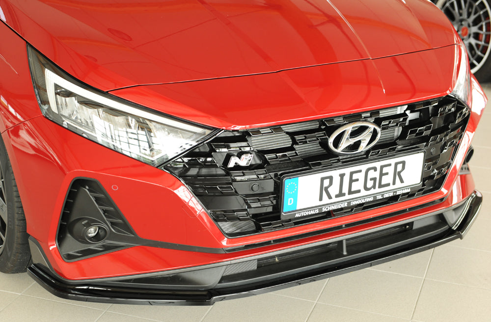 Hyundai i20 N  (BC3) Rieger Spoilerschwert für orig. Frontschürze, ABS, schwarz glänzend, 
inkl. Montagezubehör, ABE