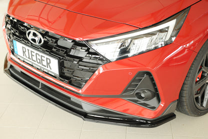 Hyundai i20 N  (BC3) Rieger Spoilerschwert für orig. Frontschürze, ABS, schwarz glänzend, 
inkl. Montagezubehör, ABE
