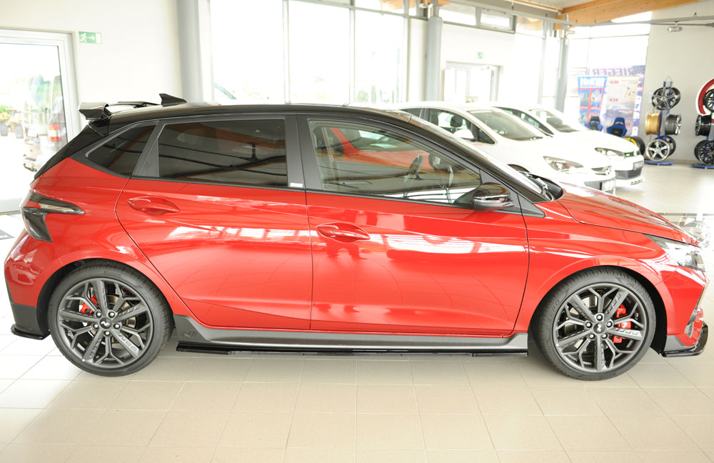 Hyundai i20 N  (BC3) Rieger Seitenschwelleransatz links, für orig. Seitenschweller, ABS, schwarz glänzend, 
inkl. Montagez...