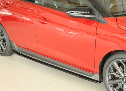 Hyundai i20 N  (BC3) Rieger Seitenschwelleransatz links, für orig. Seitenschweller, ABS, schwarz glänzend, 
inkl. Montagez...