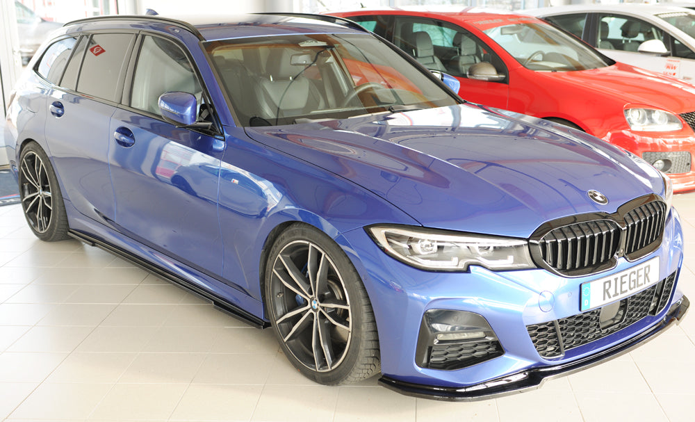 BMW 3er G20  (G3L) Rieger Seitenschwelleransatz rechts, für orig. Seitenschweller, ABS, schwarz glänzend, für Fzg. mit M-S...