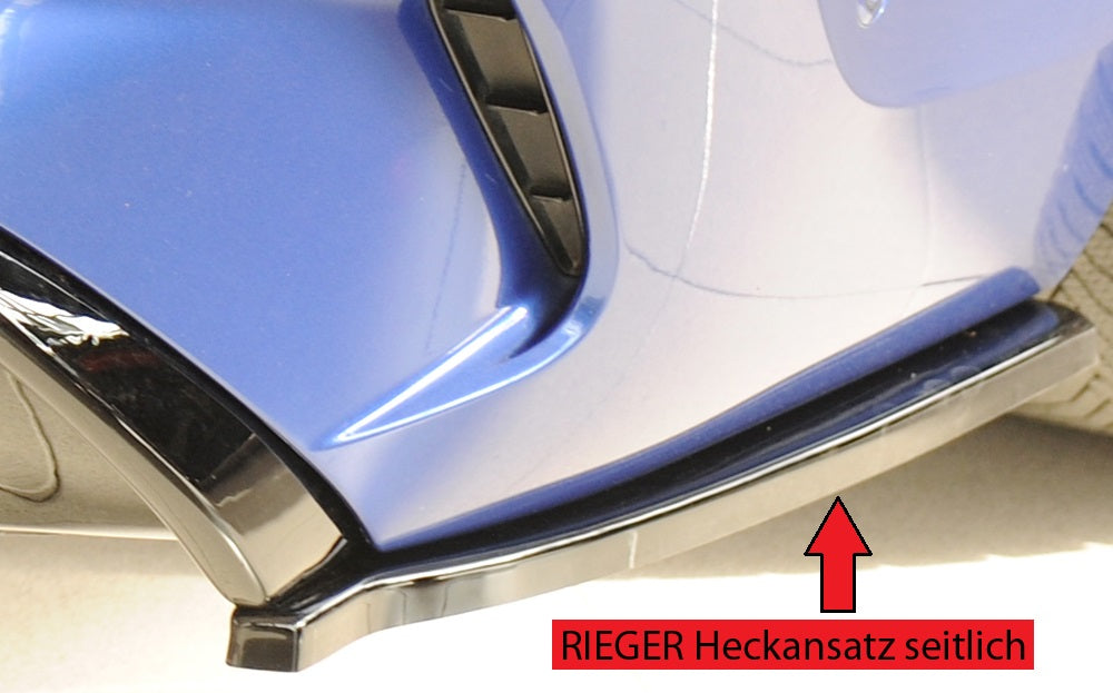 BMW 3er G20  (G3L) Rieger Heckschürzenansatz seitlich rechts rechts, für RIEGER Heckeinsatz, ABS, schwarz glänzend, für Fz...