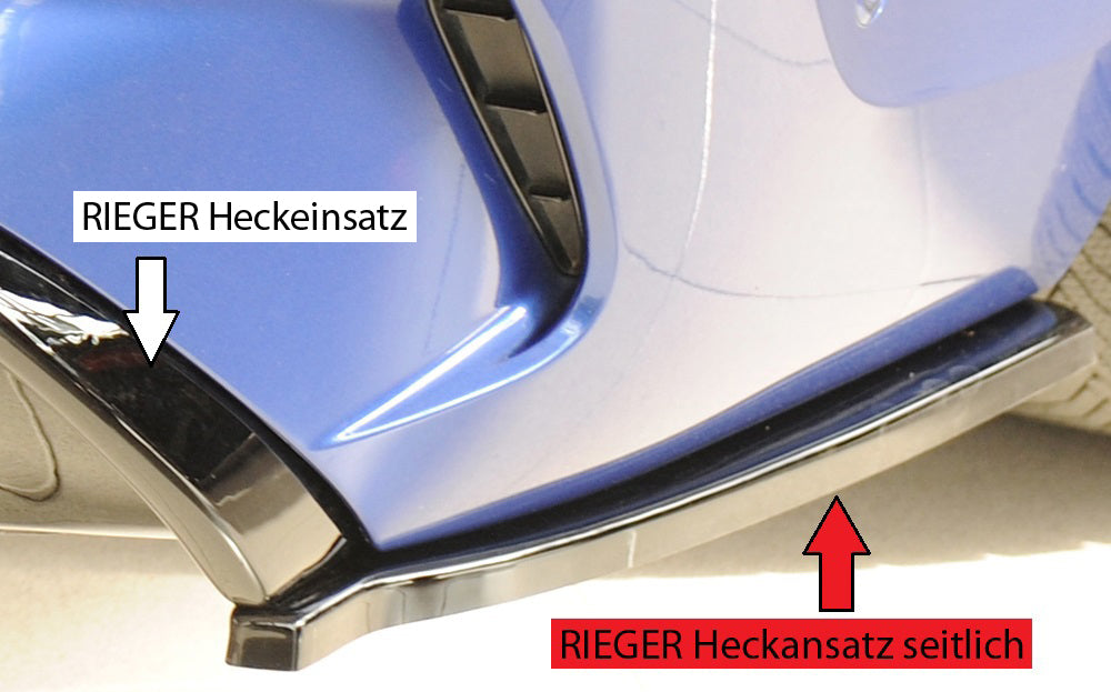BMW 3er G20  (G3L) Rieger Heckschürzenansatz seitlich rechts rechts, für RIEGER Heckeinsatz, ABS, schwarz glänzend, für Fz...