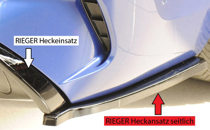 BMW 3er G20  (G3L) Rieger Heckschürzenansatz seitlich rechts rechts, für RIEGER Heckeinsatz, ABS, schwarz glänzend, für Fz...