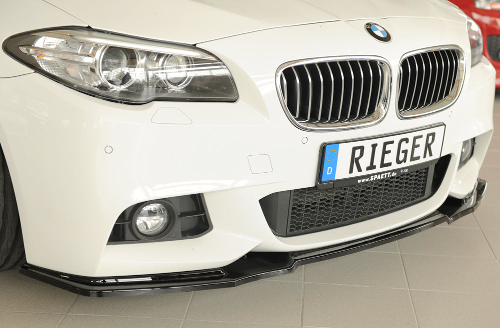 BMW 5er F10  (5L) Rieger Spoilerschwert für orig. Frontschürze, ABS, schwarz glänzend, für Fzg. mit M-Sport-Paket, 
inkl. ...