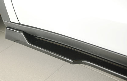 Tesla Model Y  (003) Rieger Seitenschwelleransatz links, für orig. Seitenschweller, ABS, schwarz glänzend, 
inkl. Montagez...
