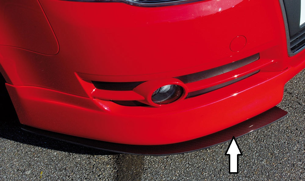 Audi A4 (8E) Typ B7 Rieger Spoilerschwert für Spoilerlippe 55220 2-tlg., für Spoilerlippe, ABS, Carbon-Look, für Fzg. ohne S-Line Exterieur, 
inkl. Montagezubehör, ABE
