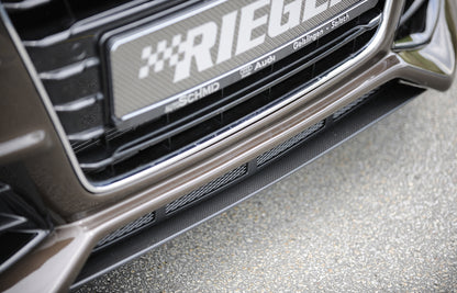 Audi A4 (B8/B81) Rieger Spoilerschwert für Spoilerstoßstange 55524/25/26/27 mittig, für Spoilerstoßstange, ABS, Carbon-Look, für Fzg. mit S-Line Exterieur und ohne S-Line Exterieur, 
inkl. Montagezubehör, ABE