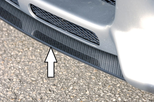 Audi A4 (8E) Typ B6 Rieger Spoilerschwert für Spoilerstoßstange 55233/34/35/36/37/38/51/52 mittig, für Spoilerstoßstange, ABS, Carbon-Look, 
inkl. Montagezubehör, ABE