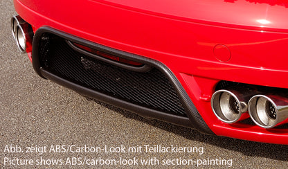 Audi TT (8J) Rieger Heckansatz  für Doppelendrohr li. u. re., ABS, Carbon-Look, für Fzg. ohne S-Line Exterieur, 
inkl. Alugitter, Gutachten, Montagezubehör