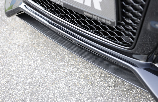 Audi TT (8J) Rieger Spoilerschwert für Spoilerstoßstange 55163 mittig, für Spoilerstoßstange, ABS, Carbon-Look, 
inkl. Montagezubehör, ABE