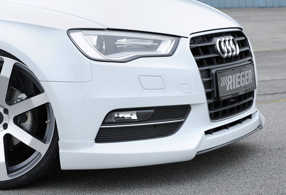 Audi A3 (8V) Rieger Spoilerschwert für Spoilerlippe 56780 mittig, für Spoilerlippe, ABS, Carbon-Look, für Fzg. ohne S-Line Exterieur, 
inkl. Montagezubehör, ABE