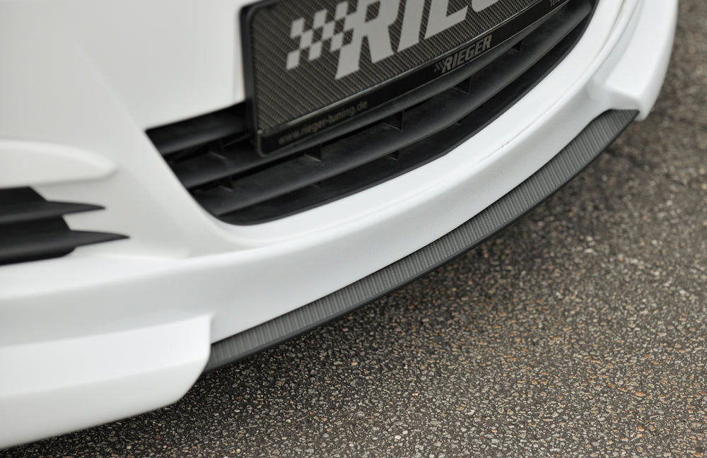 Opel Corsa D Rieger Spoilerschwert für Spoilerlippe 58940 / 58951 mittig, für Spoilerlippe, ABS, Carbon-Look, 
inkl. Montagezubehör