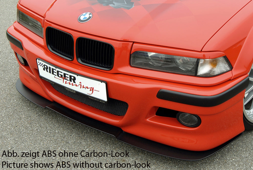 BMW 3er E36 Rieger Spoilerschwert   für Stoßstange 49019 für Spoilerstoßstange, ABS, Carbon-Look, 
inkl. Montagezubehör