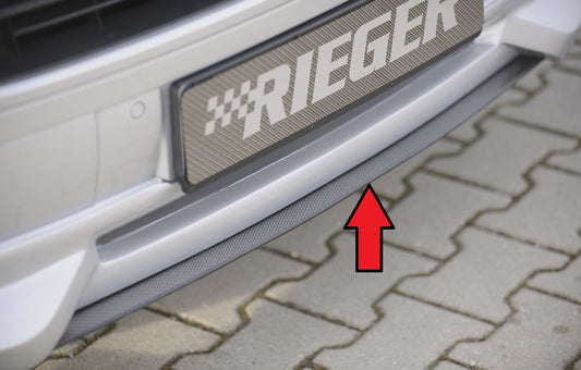VW T5 Bus Rieger Spoilerschwert für Spoilerlippe 59255 mittig, für Spoilerlippe, ABS, Carbon-Look, 
inkl. Montagezubehör, ABE