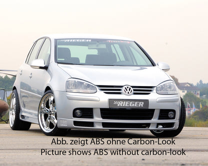 VW Golf 5 Rieger Seitenschweller    rechts, mit Schacht, mit Ausschnitt, ABS, Carbon-Look, 
inkl. Alugitter, Gutachten, Montagezubehör