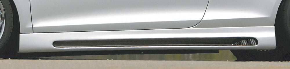 VW Corrado (53I) Rieger Seitenschweller    rechts, mit Schacht, mit Ausschnitt, ABS, Carbon-Look, 
inkl. Alugitter, Gutachten, Montagezubehör