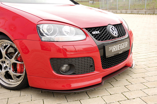 VW Eos (1F) Rieger Spoilerschwert   für Spoilerlippe 00059420  (VW Eos, Golf 5 R32) gekantete Version, für Spoilerlippe, ABS, Carbon-Look, 
inkl. Montagezubehör, ABE