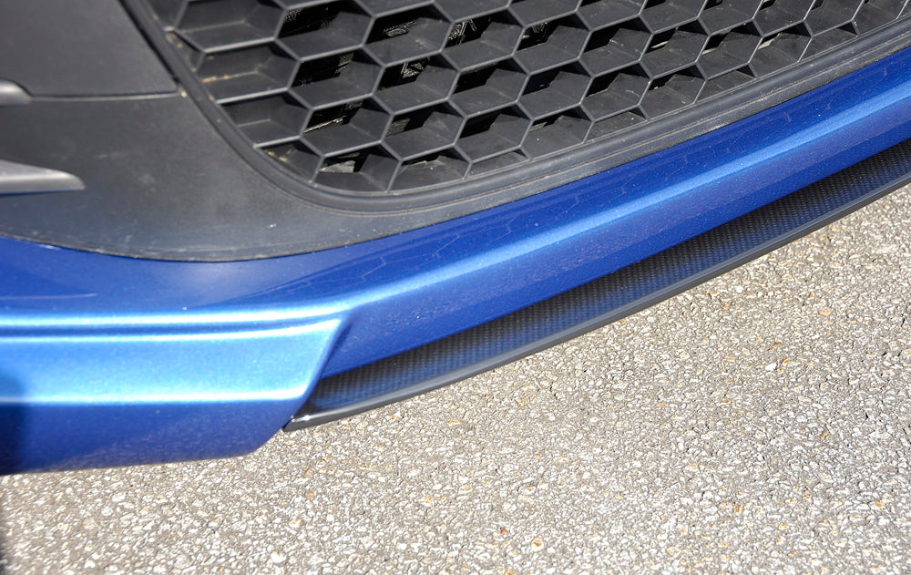 VW Scirocco 3 (13) Rieger Spoilerschwert für Spoilerlippe 14100 mittig, für Spoilerlippe, ABS, Carbon-Look, 
inkl. Montagezubehör, ABE