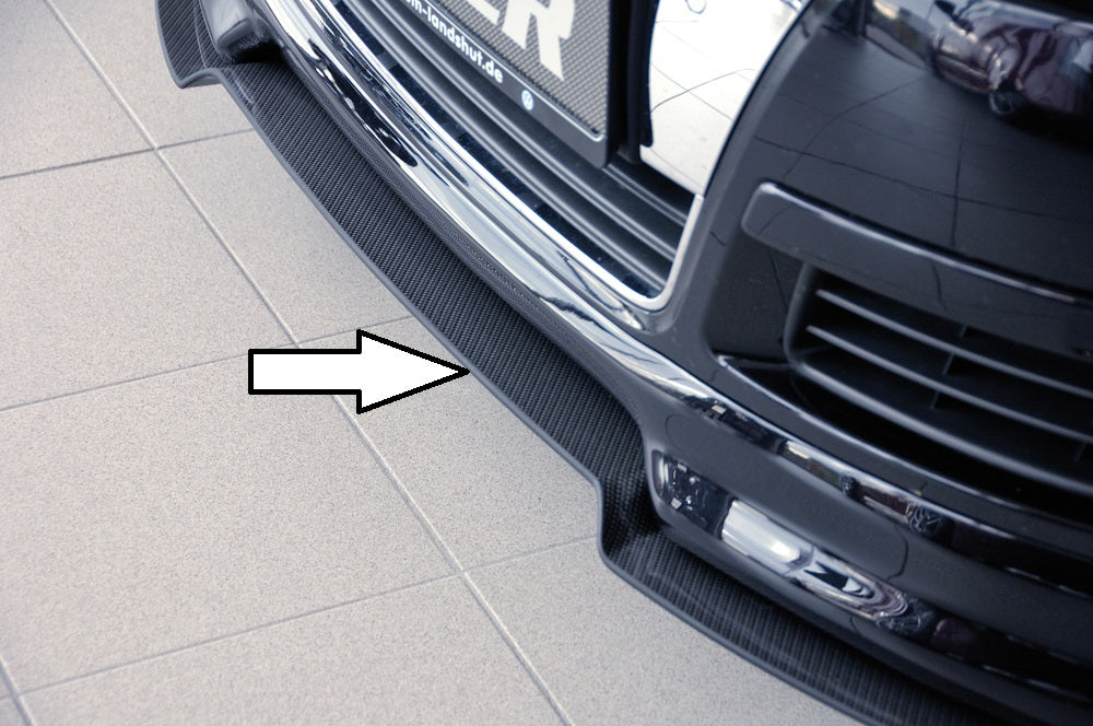 VW Passat (3C) Rieger Spoilerschwert für Spoilerlippe 24071 gekantete Version, ABS, Carbon-Look, 
inkl. Montagezubehör, ABE
