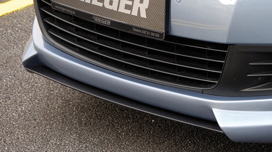 VW Golf 6 Rieger Spoilerschwert für Spoilerlippe 59501 / 59503 mittig, ABS, Carbon-Look, 
inkl. Montagezubehör, ABE