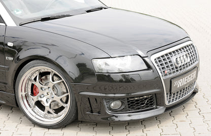 Audi A4 (8H) Rieger Spoilerschwert   für Spoilerstoßstange 55260/61/62/63 mittig, ABS, Carbon-Look, 
inkl. Montagezubehör, ABE