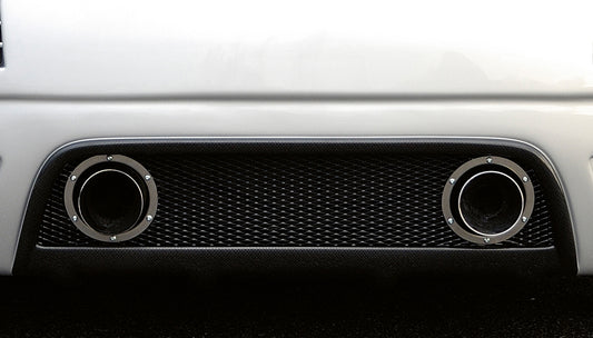 Audi TT (8N) Rieger Ringeinfassung für 2-Rohr ESD, Innen-ø:120mm 4-tlg., Edelstahl, 
inkl. Montagezubehör