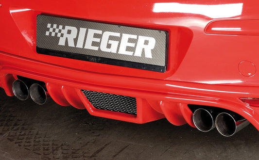 Opel Astra H Rieger ESD li/re 4x76, mit Prägung, Typ 14 Astra H 1.4l 66kW, 1.6l 77kW/85kW, 1.8l 92kW/103kW........ rechts, links, mit Prägung, für RIEGER-Heckansatz, 2x76mm, Edelstahl, 
inkl. Gutachten