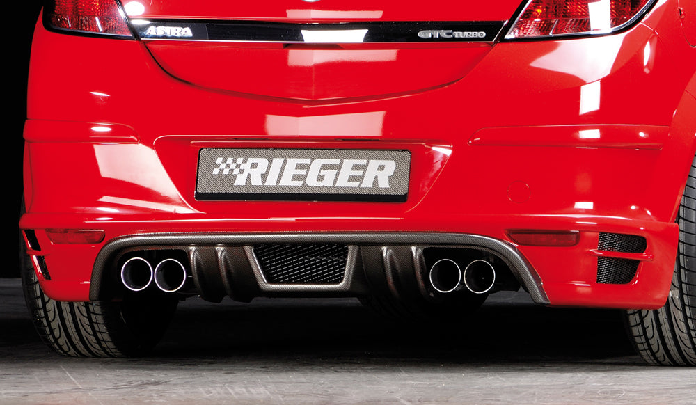 Opel Astra H Remus ESD Opel Astra H auch GTC nur 125kW mit Endrohren 4x76mm li./re. für Rieger Heckansatz links, rechts, 4x76mm, für RIEGER-Heckansatz, 
inkl. Montagezubehör, Gutachten