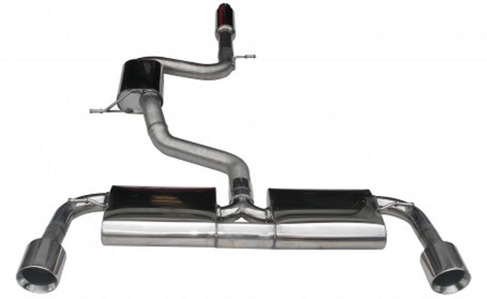 VW Golf 7 GTI BN-Pipes Auspuffanlage, VW Golf 7  GTI  li./re. je 1x100mm, 20° schräg, Doppelwandig 70mm Rohrführung 
Optimal geeignet für Leistungsgesteigerte Fahrzeuge 
Bestehend aus Vor- und Endschalldämpfer 
EG-Genehmigung (Eintragungsfrei)
Edelstahl