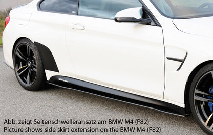 BMW 3er F80 M3 (M3) Carbon Seitenschwelleransatz, links BMW M3 F80, für orig. Seitenschweller links, für orig. Seitenschweller, Carbon, 
inkl. Montagezubehör, Gutachten
