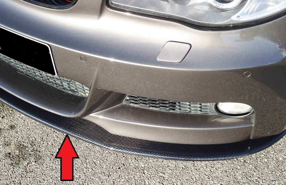 BMW 1er E82, E88  (182 / 1C) Carbon Spoilerschwert für BMW 1er, E82/88 nur für orig. M-Paket Frontschürze Carbon, für Fzg. mit M-Technik, 
inkl. Montagezubehör, Gutachten