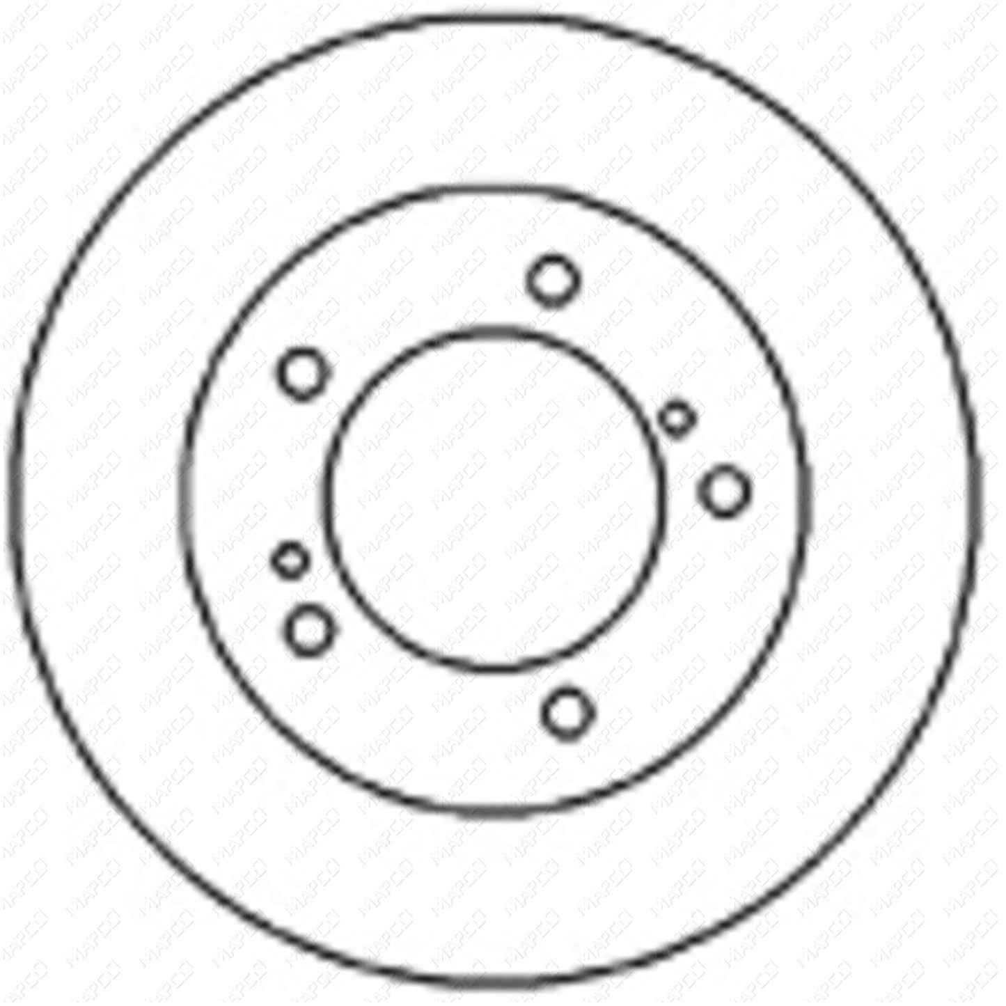 MAPCO Bremsscheibe Vorderachse  25592