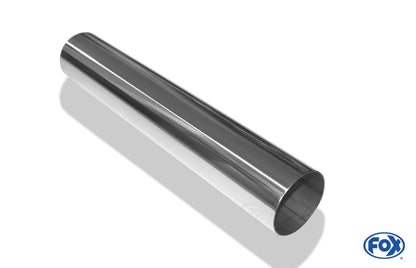 FOX Anschweißendrohr Typ 10 Ø 70 mm / Länge: 400 mm  - rund / uneingerollt / gerade / ohne Absorber