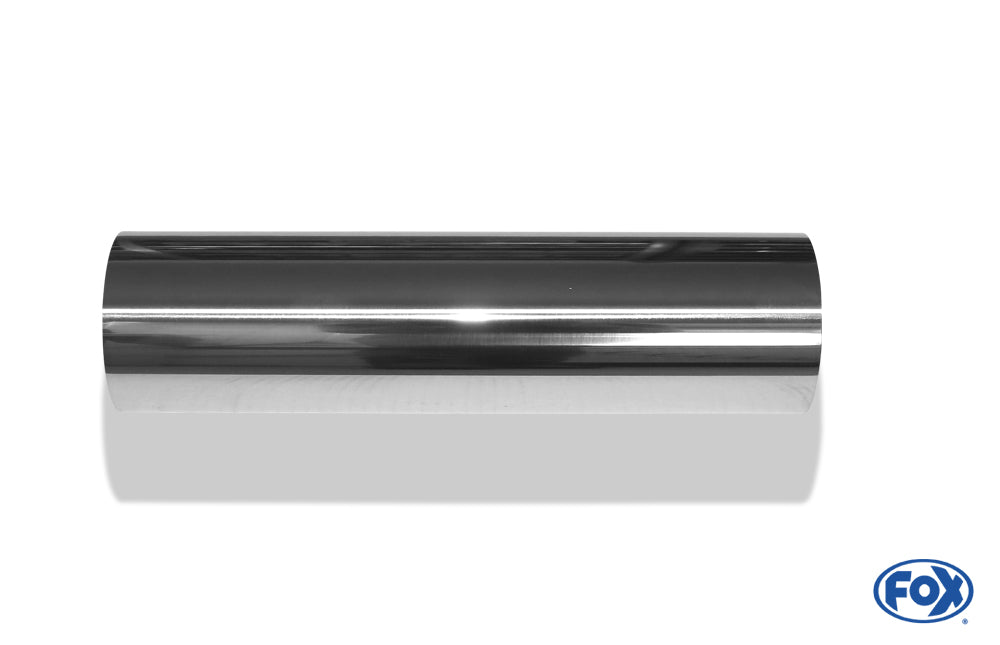 FOX Anschweißendrohr Typ 10 Ø 80 mm / Länge: 300 mm  - rund / uneingerollt / gerade / ohne Absorber