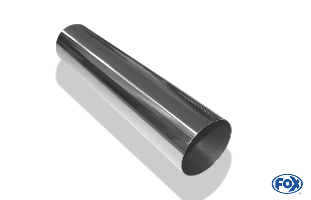 FOX Anschweißendrohr Typ 10 Ø 90 mm / Länge: 400 mm  - rund / uneingerollt / gerade / ohne Absorber