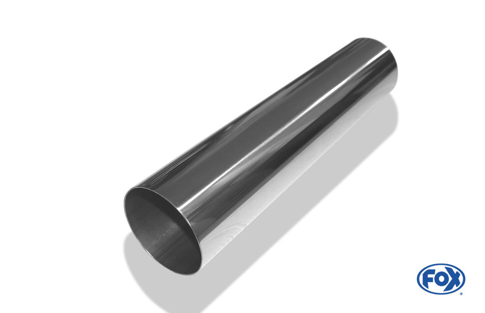 FOX Anschweißendrohr Typ 10 Ø 90 mm / Länge: 400 mm  - rund / uneingerollt / gerade / ohne Absorber
