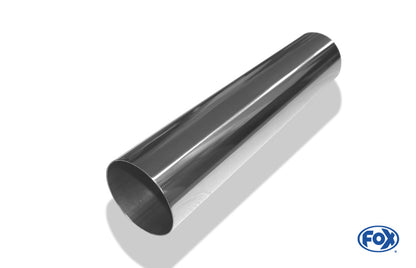 FOX Anschweißendrohr Typ 10 Ø 90 mm / Länge: 400 mm  - rund / uneingerollt / gerade / ohne Absorber