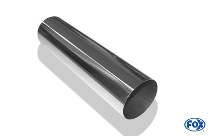 FOX Anschweißendrohr Typ 10 Ø 100 mm / Länge: 400 mm  - rund / uneingerollt / gerade / ohne Absorber