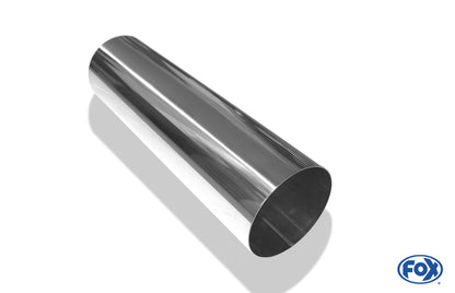FOX Anschweißendrohr Typ 10 Ø 114 mm / Länge: 400 mm  - rund / uneingerollt / gerade / ohne Absorber