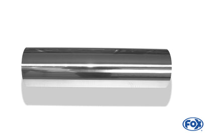FOX Anschweißendrohr Typ 10 Ø 114 mm / Länge: 400 mm  - rund / uneingerollt / gerade / ohne Absorber