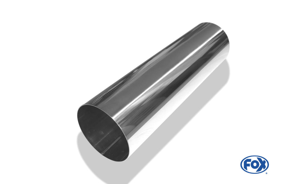 FOX Anschweißendrohr Typ 10 Ø 114 mm / Länge: 400 mm  - rund / uneingerollt / gerade / ohne Absorber
