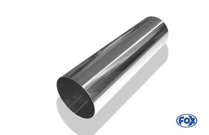FOX Anschweißendrohr Typ 10 Ø 114 mm / Länge: 400 mm  - rund / uneingerollt / gerade / ohne Absorber