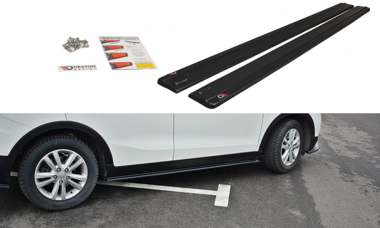 Seitenschweller Ansatz für SSANGYONG TIVOLI schwarz matt
