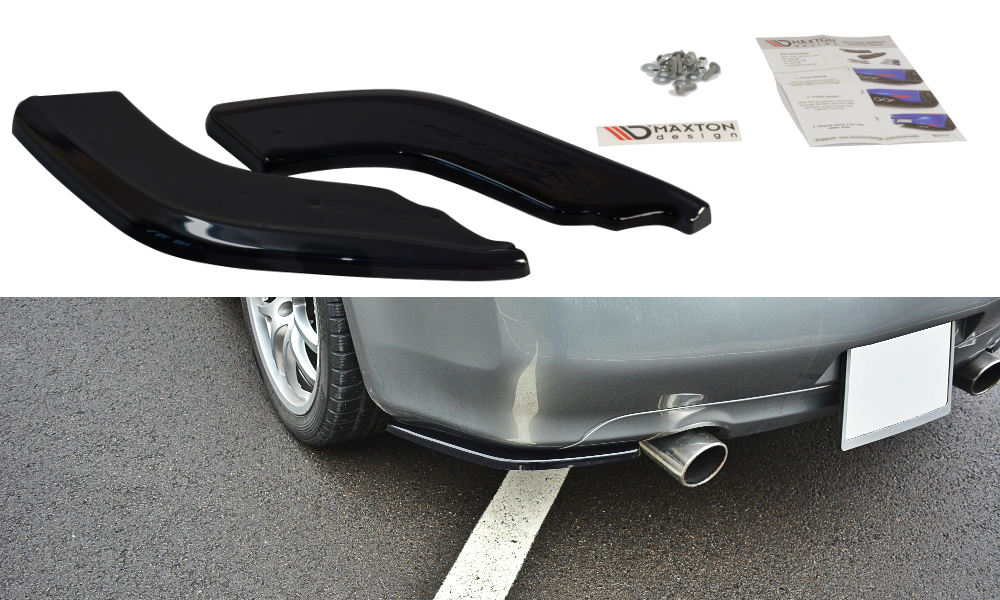 Heck Ansatz Flaps Diffusor für INFINITI G35 COUPE Carbon Look
