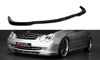 Front Ansatz für MERCEDES CLK W 209 FÜR STANDARD STOßSTANGE schwarz matt