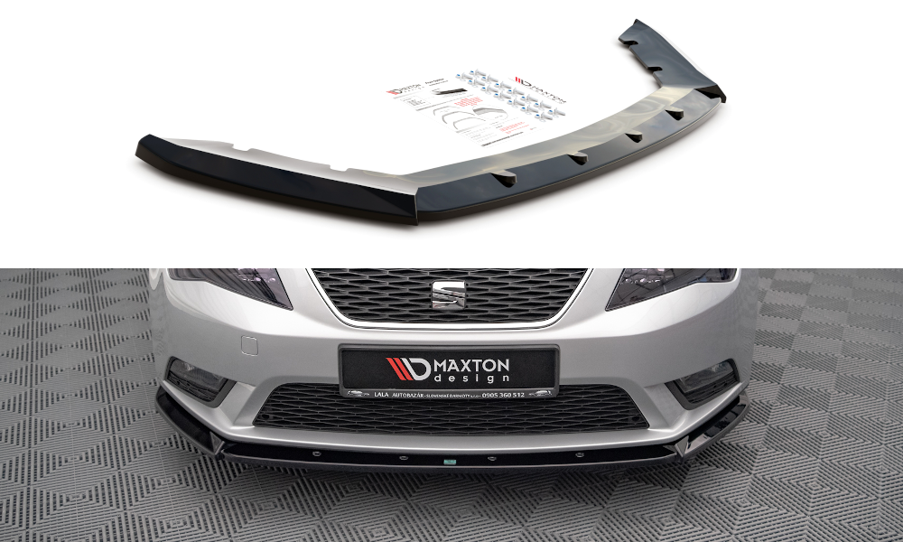 Front Ansatz V.1 für Seat Leon Mk3 schwarz matt