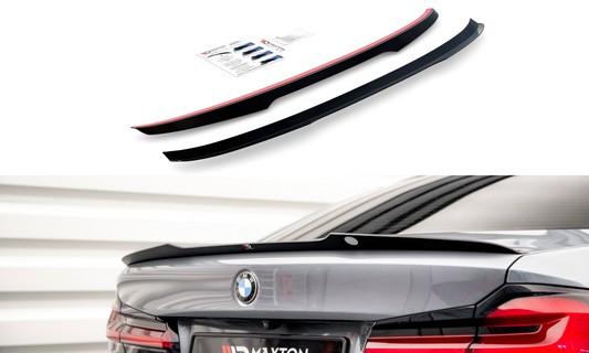 Spoiler CAP für BMW 5er G30 Facelift M-Paket schwarz Hochglanz